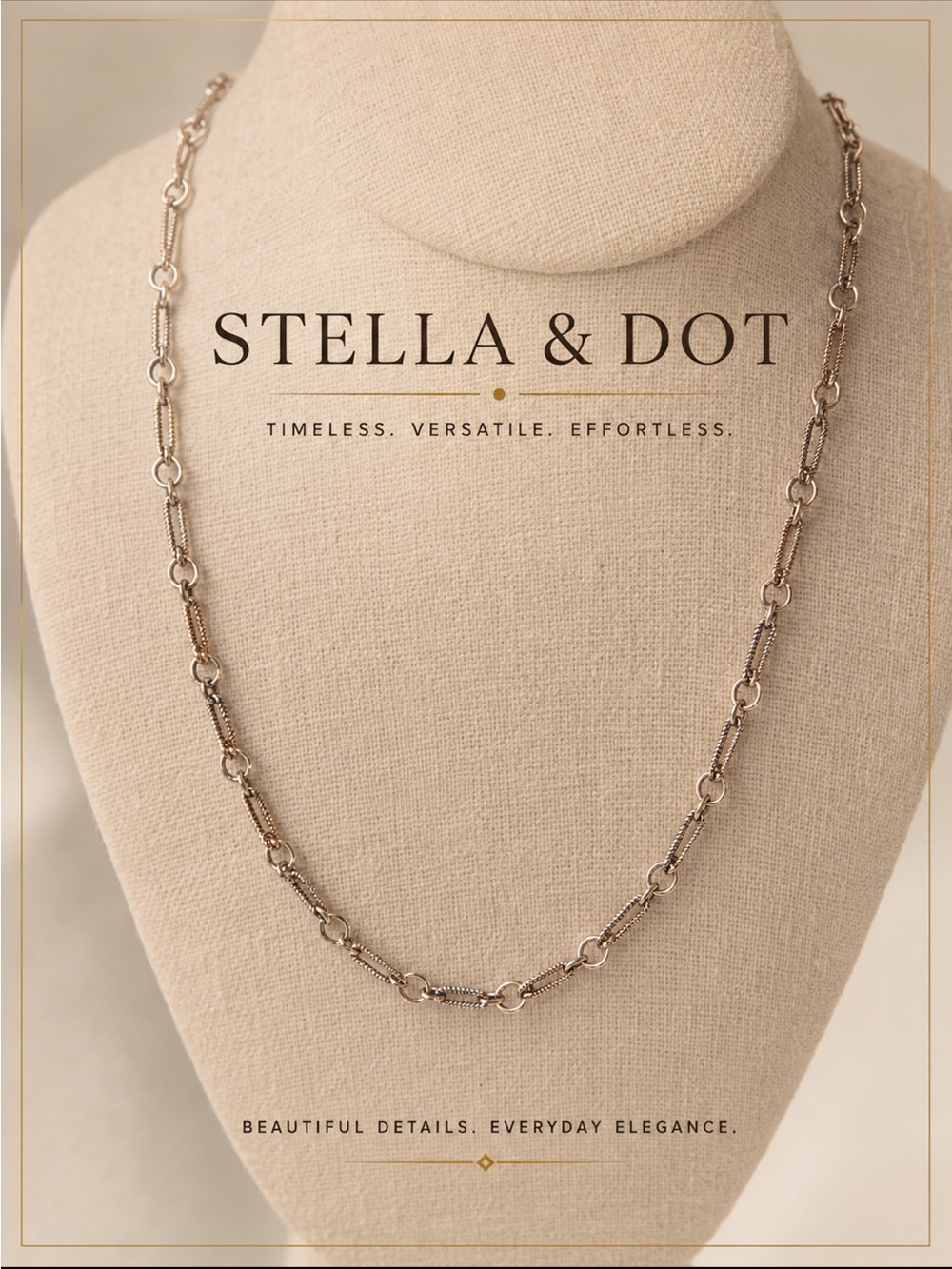 Elegant Silver Chain Necklace